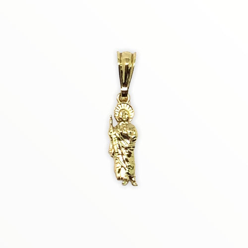 San judas 26mm pendant in 18kts of gold plated charms
