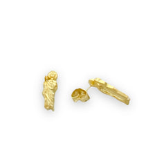 San judas studs earrings 18k of gold plated earrings