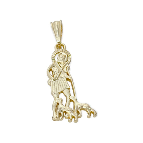 San lazaro pendant in 18k of gold layering charms & pendants
