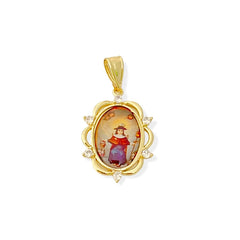 Santo nino de antocha pendant in 18k of gold layering charms & pendants
