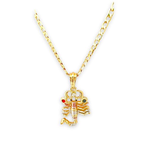 Scorpion pendant in 18k of gold layering charms & pendants