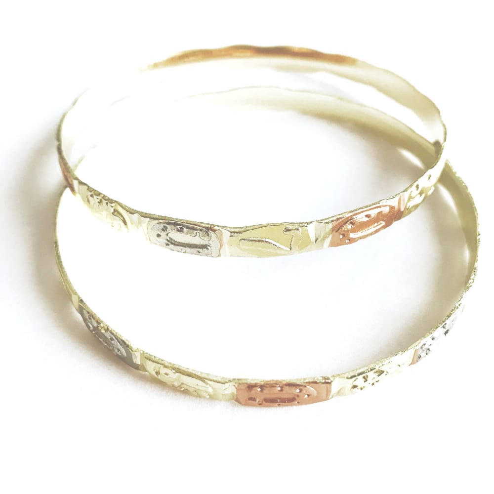 Sets tri color lucky 5mm x 3 wide indian bangle bangles