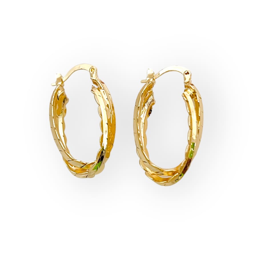 Sierra hoop earrings in 18k of gold plated earrings
