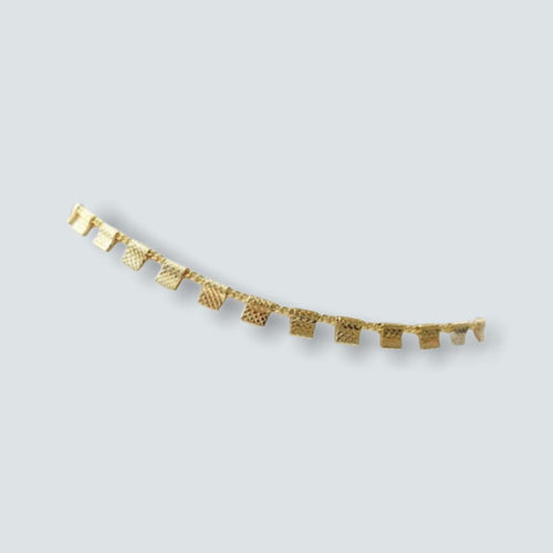 Squares charm anklet 18k of gold plated anklet