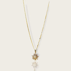 Sunshine necklace 18kts gold plated chains
