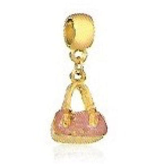 The mommie charm 18kts of gold plated bracelet pinkpurse charm bracelet