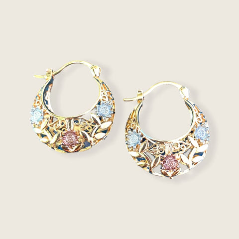 Lelita’s hoops earrings in 18k of gold plated