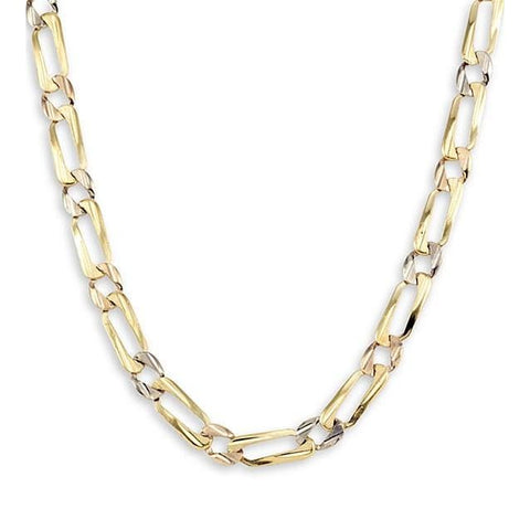 Curb 5mm 18k gold plated chain