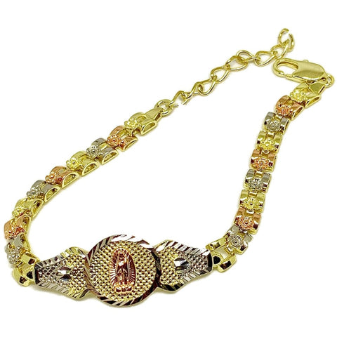 Virgin guadalupe 18kts of gold plated bracelet