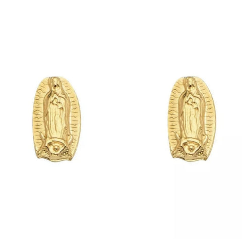 Tiny hamsa hand gold plated studs earrings