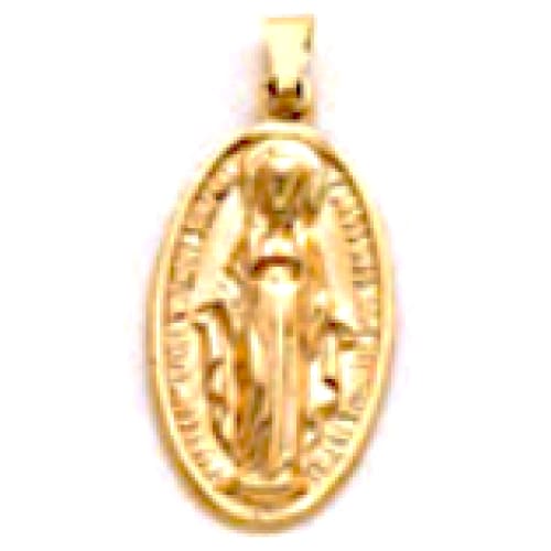Virgin pendant 18kts of gold plated charms