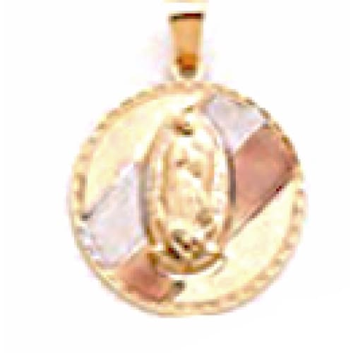 Virgin pendant 18kts of gold plated charms