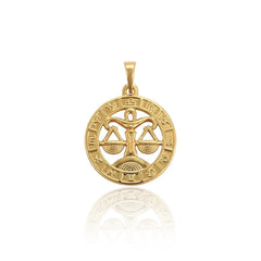 Zodiac constellations18k of gold plated pendant charm libra charm
