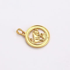 Zodiac constellations18k of gold plated pendant charm charm