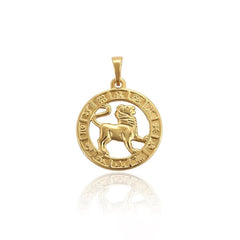 Zodiac constellations18k of gold plated pendant charm leo charm