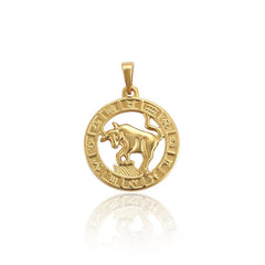 Zodiac constellations18k of gold plated pendant charm taurus charm