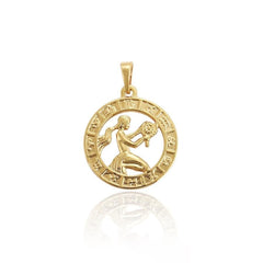 Zodiac constellations18k of gold plated pendant charm virgo charm