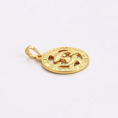 Zodiac constellations18k of gold plated pendant charm charm